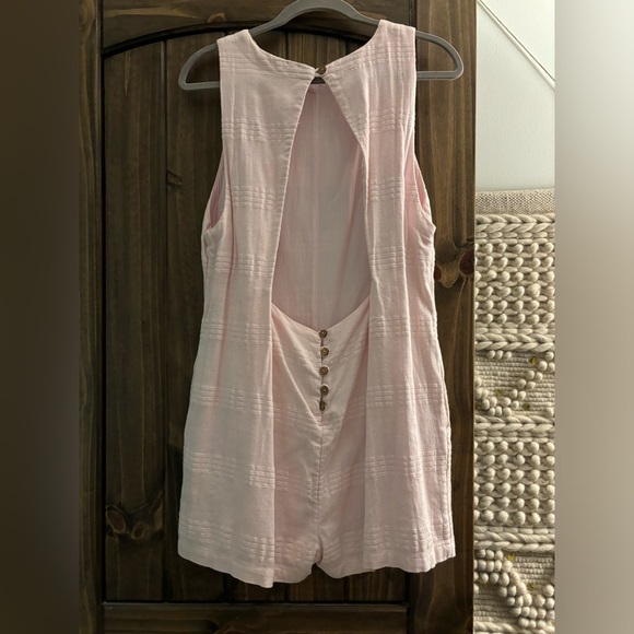 NWOT Free People Open Back Mini Dress / Romper - Picture 2 of 3